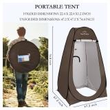 Your Choice Pop Up Privacy Shower Tent - Portable Changing Tent for Camping, Beach & Hiking - 6.2FT Lightweight with Carry Bag, Quick Setup & Full Coverage