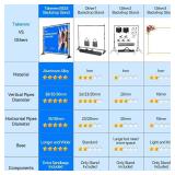 Retails for $120! Takerers 10x10 ft Adjustable Backdrop Banner Stand, Extra Thick Heavy Duty Aluminum Alloy Background Stand Kit with Carry Bag & Sand Bags, Photography Frame Stand for Trade Show Phot