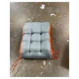 Tangkula Chaise Lounge Cushions Outdoor, 73 x 22 Inch Patio High Back Recliner Cushion with 4 String Ties, 4 Thick Padded Lounge Chair Cushion Replacement for Outdoor Indoor Furniture (1, Orange)