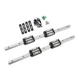 200MM Linear Rail 2PCS HGR15 Linear Guide Rail HGH15 Linear Slide Rail with 4PCS HGH15CA Carriage Slider Block CNC Kit