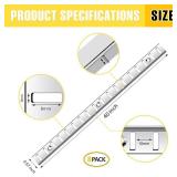 Adjustable Shelf Bracket 40 Inch 8 Pack Silver Shelf Pilaster Strips Shelf Rail Shelf Track Adjustable Wall Shelves Shelf Standards and Supports for Cabinet Closet Organization