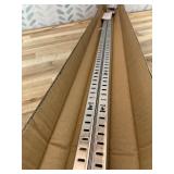 Adjustable Shelf Bracket 40 Inch 8 Pack Silver Shelf Pilaster Strips Shelf Rail Shelf Track Adjustable Wall Shelves Shelf Standards and Supports for Cabinet Closet Organization