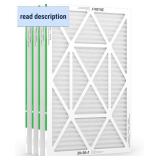 20x30x1 Air Filter 2 Pack, MERV 8 Pleated Dust Defense Air Filters Replacement Air Conditioner HVAC AC Furnace Filter, Durable and Lightweight