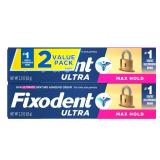Fixodent Ultra Max Hold Dental Adhesive - 2.2oz/2pk