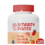 SmartyPants Kids Multi & Omega 3 Fish Oil Gummy Vitamins with D3, C & B12 - 120 ct