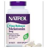 Natrol Melatonin Time Release, 3 mg, 100 Tablets - BB APR 30 2028