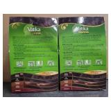 Lot of 2 Vatika Natural Henna Hair Color - Rich Black (6 Sachets) - BB 6/2025