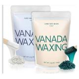 Professional Hard Wax Beads for Hair Removal - 400g - Rosin-Free Premium Formula for Sensitive Skin - Face, Brazilian, Full Body - for Beginners and Professionals - PURE&FOREST - 2 Pack