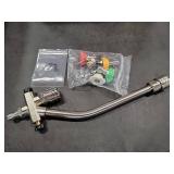 PEUTIER Foam Cannon Dual-Connector Accessory, 1/4 Inch Pressure Washer Gun Double Tip Attachment with 5pcs Pressure Washer Nozzles Pressure Washer Accessories for Car Motorcycle Washing Home Cleaning