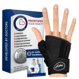 Doctor Developed Ergonomical Thumb Brace Support Right Hand or Left Hand for Arthritis Pain and Support, Thumb Spica Splint for Trigger Thumb, Thumb Stabilizer for Tendonitis, Sprain (Black, 1 Pack)