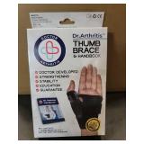 Doctor Developed Ergonomical Thumb Brace Support Right Hand or Left Hand for Arthritis Pain and Support, Thumb Spica Splint for Trigger Thumb, Thumb Stabilizer for Tendonitis, Sprain (Black, 1 Pack)
