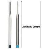 24 Pieces Replaceable Ballpoint Pen Refills 1.0mm Medium Point Metal Refill Smooth Writing Ball Point Pen Refills (Black Ink)