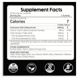 CoQ10 Gummies, Co Q 10 Supplement Sugar Free, Cq10 600mg with Omega 3 & Vitamin E, High Absorption Coenzyme Q10 Gummies for Heart Healthy, Energy & Antioxidant Support, Orange Flavor, 90 Count