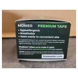 MONIER Premium Tape (30 Pack) - Pain Free Removal, Hypoallergenic, Latex Free & Gentle On Skin - Skin Friendly Adhesive Cotton Tape