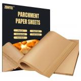 Lot of 2 Parchment Paper Baking Sheets for Emeril Lagasse 26 QT Extra Large Air Fryer, 11x10 Inch Non-Stick Precut Baking Parchment for Air Fryer Steaming Bread Cup Cake Cookie and More - 100 per Pack