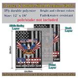 Lot of 2 JZYIZYU 45th 47th President Trump 2025 Garden Flag Patriotic American Bald Eagle Garden Flags for Outside 12x18 Double Sided We Took America Back Signs Outdoor House Yard Decorations