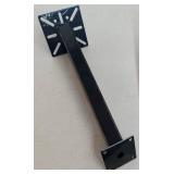 Black Metal Wall Mount Bracket with Hardware