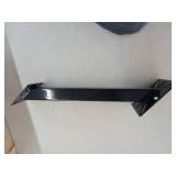 Black Metal Wall Mount Bracket with Hardware