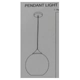 Modern Globe Pendant Light with Installation Kit - Retail: $45