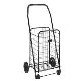 Dmi Durable Lightweight Folding Shopping Cart  Black
