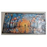 Modern Abstract Forest Wall Art Canvas - Retail: $45