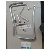 Medline - Guardian Toilet Safety Rails, 300-lb. Weight Capacity, One Pair for One Toilet - Silver - Retail: $98