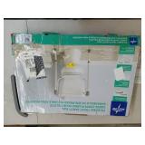 Medline - Guardian Toilet Safety Rails, 300-lb. Weight Capacity, One Pair for One Toilet - Silver - Retail: $98