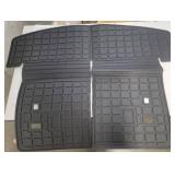 Universal Car Floor Mats - All Weather Black Rubber