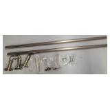 Industrial Curtain Rod Set 36-72 inches