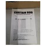 Zocone Adjustable Curtain Rod Set - Black