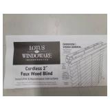 Lotus Windoware Cordless 2 Faux Wood Blind Set