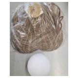 Round Wicker Decorative Hanging Light