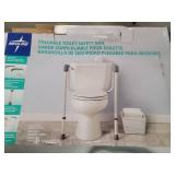 Medline - Guardian Toilet Safety Rails, 300-lb. Weight Capacity, One Pair for One Toilet - Silver