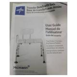 Medline Transfer Bench with Back