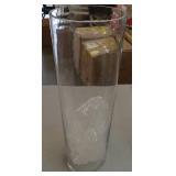 Clear Glass Cylinder Hurricane Vase - Retail: $24