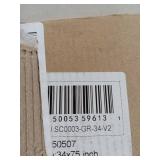 34x75 inch Pursilux Pull-Down Roller Blind  - Retail: $85
