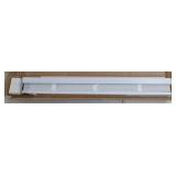 White Cordless Vinyl Mini Blind 29x72 - Retail: $25