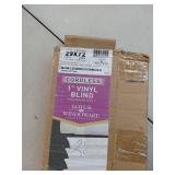 White Cordless Vinyl Mini Blind 29x72 - Retail: $25
