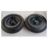 4.00-5 Industrial Pneumatic Wheels - Pair - Retail: $45
