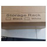 Black Metal Storage Rack - Retail: $29