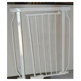 White Auto-Close Safety Gate for Doorways *Bent at Top (see photos)  - Retail: $25