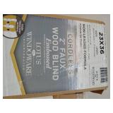 2-Inch Faux Wood Cordless Blinds - White - Retail: $25