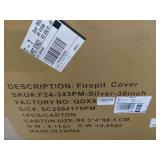 38-inch Silver Firepit Cover - Retail: $45