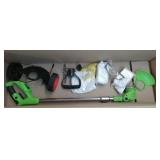 Disassembled Electric Weed Trimmer Parts - Lime/Black *Used Condition, Item Sold As Is  - Retail: $150