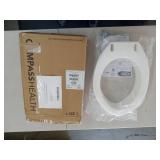 Carex Toilet Seat Riser  Elongated Raised Toilet Seat Adds 3.5 inches to Toilet Height  for Assistance Bending or Sitting  300 Pound Weight Capacity Toilet Riser - Retail: $25