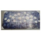 Cherry Blossom Canvas Art in Blue - Retail: $45