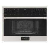 24 in. 1.6 cu. ft. Wall Oven and Microwave Combo Speed Oven Convection Microwave with Air Fry in Stainless Steel - Retail: $1,268