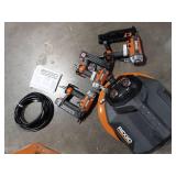 6 Gal. 150 PSI Electric Air Compressor with 25 ft. Hose, 18GA Brad Nailer, 16GA Finish Nailer and 18GA Finish Stapler - Retail: $299