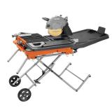 15 Amp 10 in. Wet Tile Saw with Portable Stand - Retail: $879