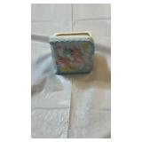 Vintage Porcelain Baby Trinket Box – Hand-Painted Nursery Keepsake - Retail: $18